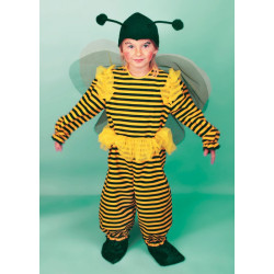 Karnevalový kostým VČELKA - kombinéza s čepicí