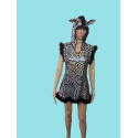 Karnevalový kostým Zebra                                                                                     šaty s kapucí